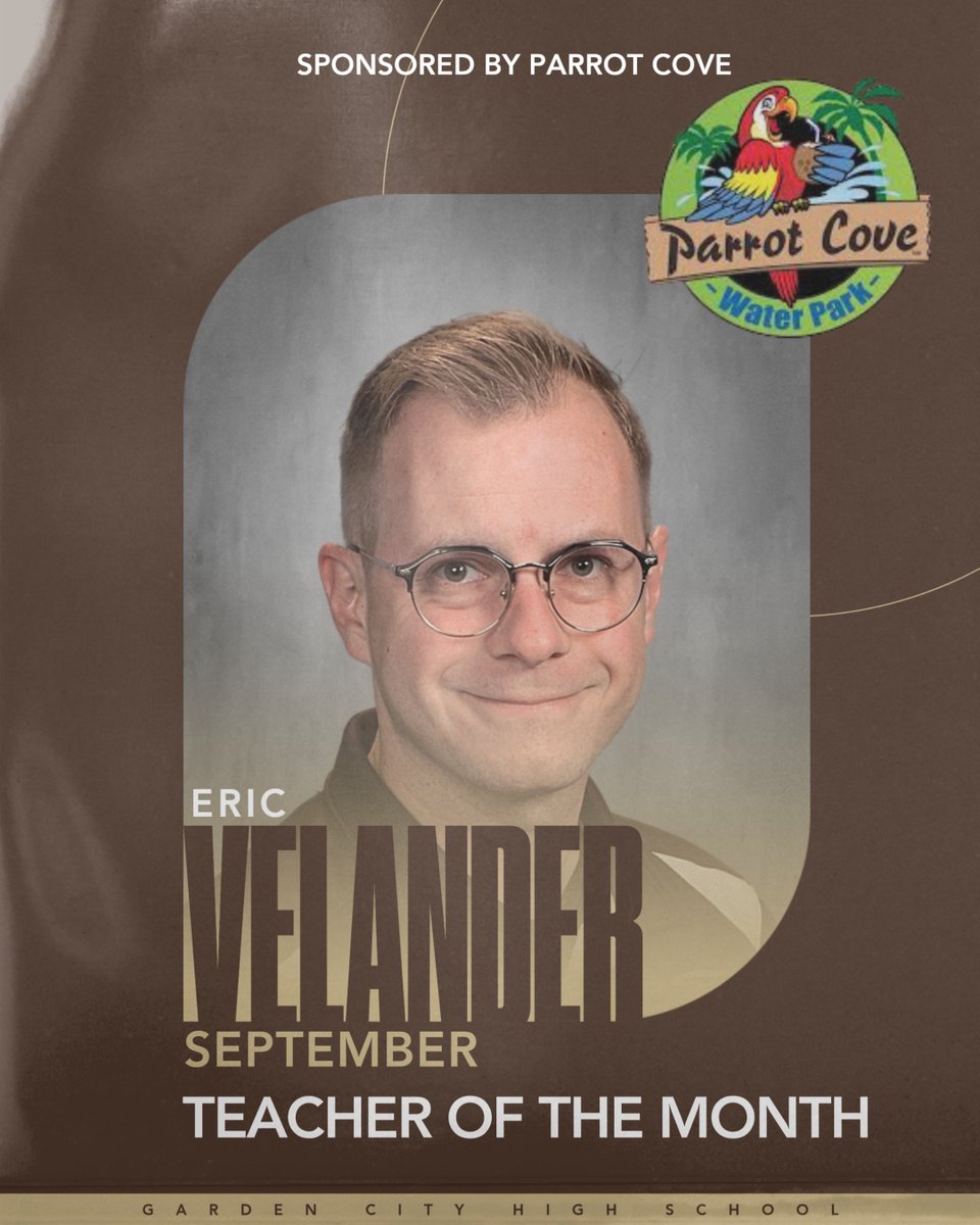 September 2024 Teachers of the Month are Breann Dennis and Eric Velander!  Congratulations!