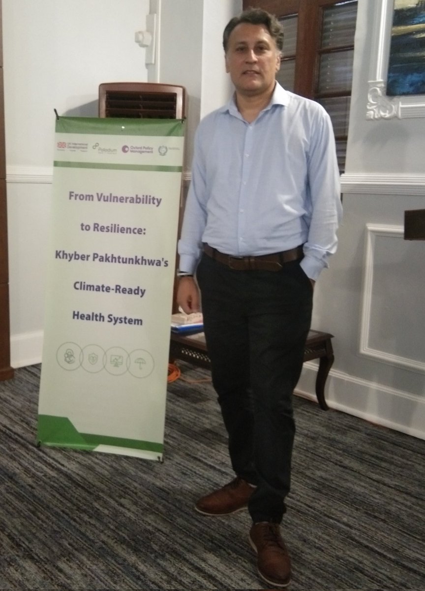 HabibJanPak's tweet photo. Honored to represent EPA KP as the focal person for Climate & Health Vulnerability Assessment (CHVA) in today's meeting. Crucial discussions on addressing climate risks & protecting public health in KP. Together, we can build a resilient future! #ClimateChange #CHVA #EPAKP https://t.co/5gfJ7nKVWC