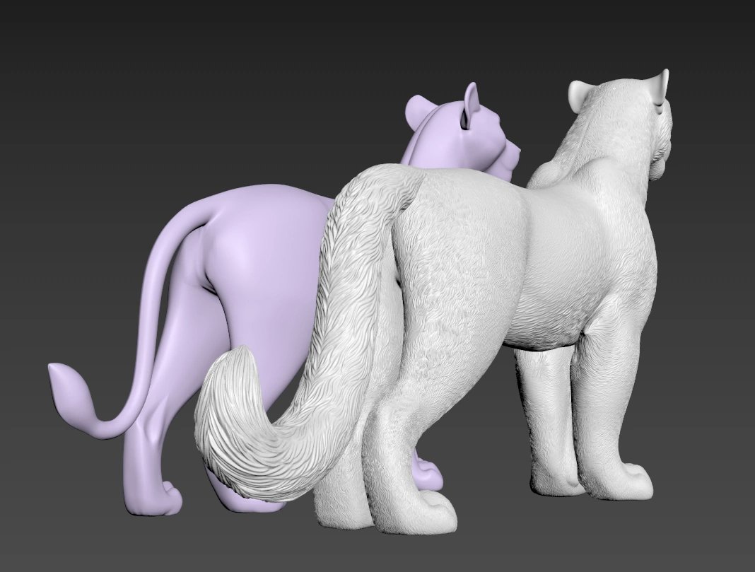 OmegaLionessVY's tweet photo. My little progress in 3D modelling and sculpting. Comparing 2022 vs 2024
#blender #sculpting #sculpt #model #lionking #lion #irbis #snowleopard #feline #feral #cartoon #movie #disney #anycubicphotonmono2 #anycubicphoton #anycubic #3d #3dprint #modelling #cartoon #toy #crafting https://t.co/N6NYoNEcAY