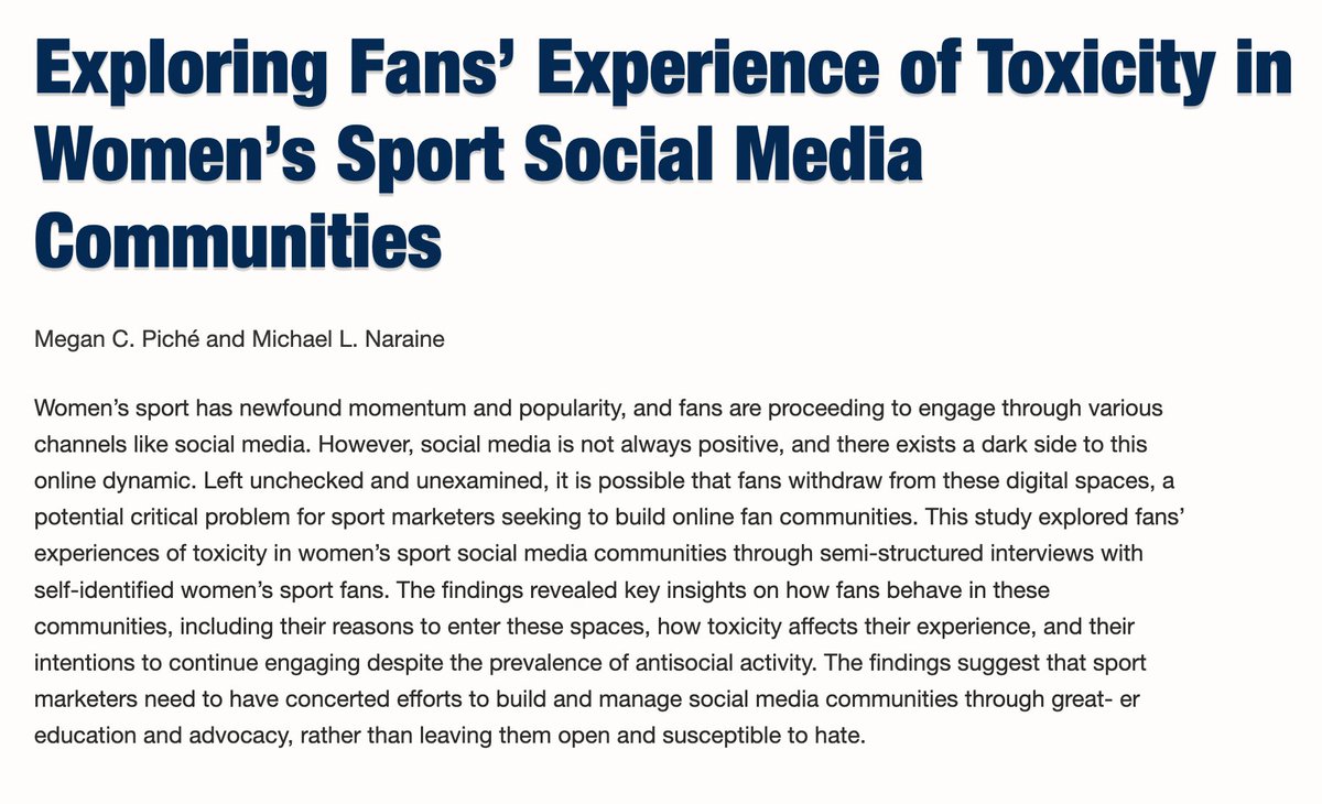 Sport Marketing Quarterly (SMQ) tweet media