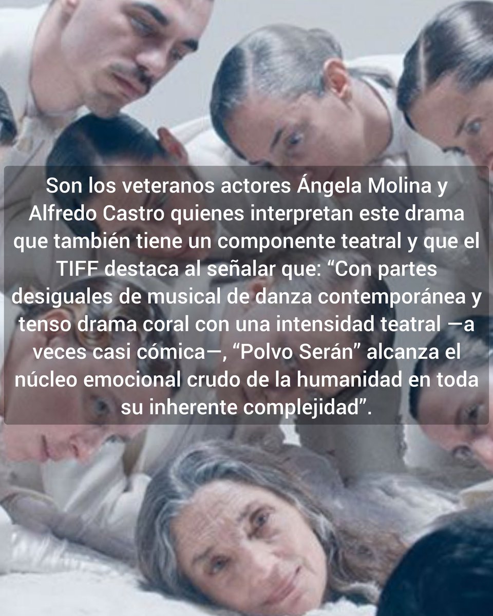 CineVistaBlog's tweet photo. 🎬 “Polvo serán”, de Carlos Marques-Marcet, un cruce entre drama y musical que habla de eutanasia, con Ángela Molina y Alfredo Castro. Estreno en el #TFF24. #FilmX #Cine
🌐 https://t.co/wFBvrb3Fqq https://t.co/5U7fUUSOcq