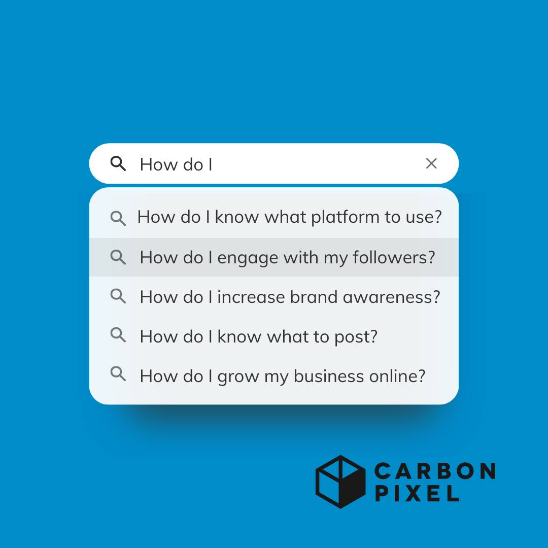 Unlock the full potential of your brand with Carbon Pixel 🔐

Whether choosing the perfect platform, creating engaging content, boosting brand awareness, or expanding your digital footprint, we have the tools and expertise to elevate your business!