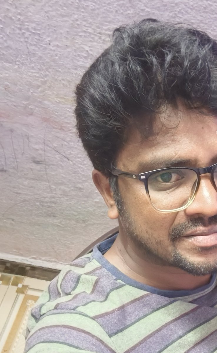 karna_sakthi's tweet photo. #Half_Face 😃 https://t.co/DT744g5Q4E