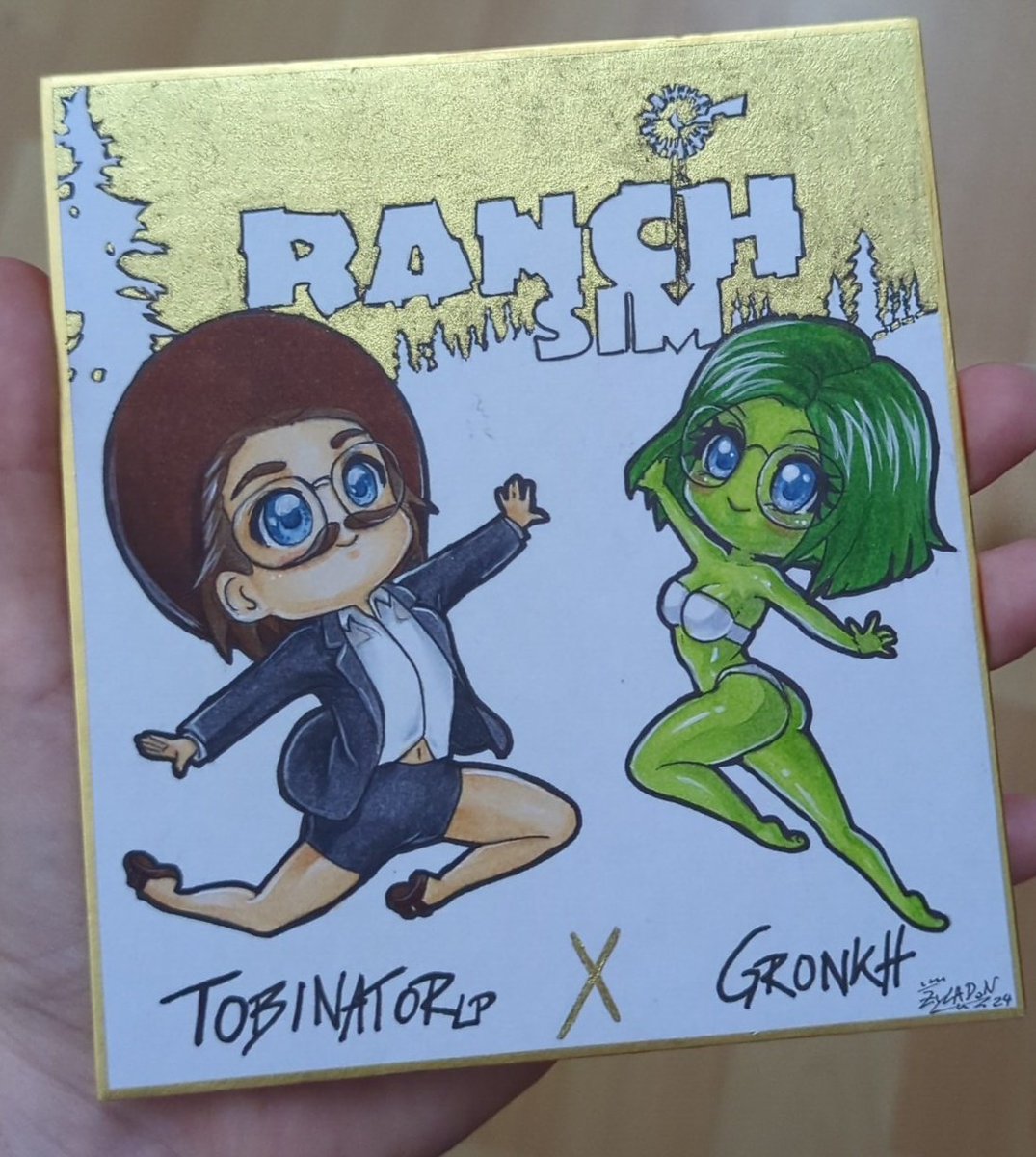 #GronkhTV
📢 Strömwarnung 📢
👩‍🌾 Yee-haw! Heute Abend (11.09) kümmern sich <a href="/TobinatorLP/">Tobinator🎄🎅🏻</a>  + <a href="/Gronkh/">𝑮𝑹𝑶𝑵𝑲𝑯</a>  wieder um ihre Ranch.
🧑‍🌾 Streamstart ab 19 Uhr 🕖/Grobistream ab 20 Uhr 🕗
#MiRa #Grobi #RanchSim 🚜
(Alle Angaben ohne Gewähr)
Zeichnung: <a href="/ZyLADoN/">ZyLAD🍥N 🌍🕊️</a>