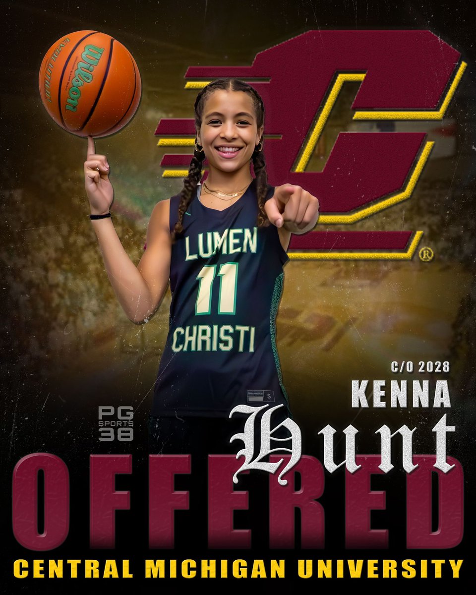 Kenna Hunt (@kennahunt22) on Twitter photo After a great conversation with <a href="/kristinhaynie/">Kristin Haynie</a> , I am blessed to have received an offer from Central Michigan University!!!! <a href="/CMUWBBall/">Central Michigan WBB</a> Thank you so much!!! <a href="/Legends_Bball/">Legends U Basketball</a> <a href="/BryceMcKey/">Bryce McKey</a> <a href="/CoachAaronBock/">Aaron Bock</a> <a href="/LumenGirls/">Lumen Christi Girls Basketball</a> #bta After a great conversation with <a href="/kristinhaynie/">Kristin Haynie</a> , I am blessed to have received an offer from Central Michigan University!!!! <a href="/CMUWBBall/">Central Michigan WBB</a> Thank you so much!!! <a href="/Legends_Bball/">Legends U Basketball</a> <a href="/BryceMcKey/">Bryce McKey</a> <a href="/CoachAaronBock/">Aaron Bock</a> <a href="/LumenGirls/">Lumen Christi Girls Basketball</a> #bta