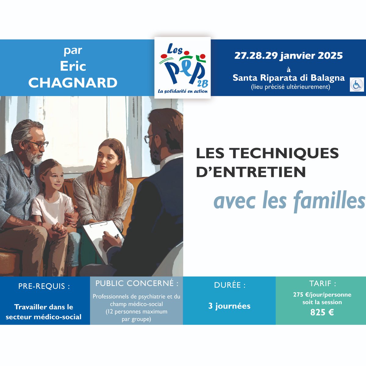 pep_2b's tweet photo. En janvier 2025, une formation sur les techniques d'entretien avec les familles. Inscriptions ouvertes ! #FormationProfessionnellee #formationn #entretienfamilial #familles #MedicoSocial #bastia #corse
Le programme ici https://t.co/quHWzv0O2I... https://t.co/jwh1MmG9gC