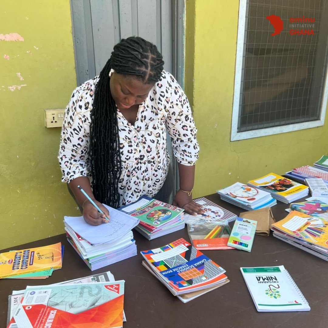 AminuInit_Ghana's tweet image. It’s that time of year again and it’s time to get books sorted for students to excel in their academic work. 

Our #JuniorProgram Lead is hard at work ensuring that all beneficiaries receive the necessary #books and materials for a successful #school year📚✏️

#education #AIG