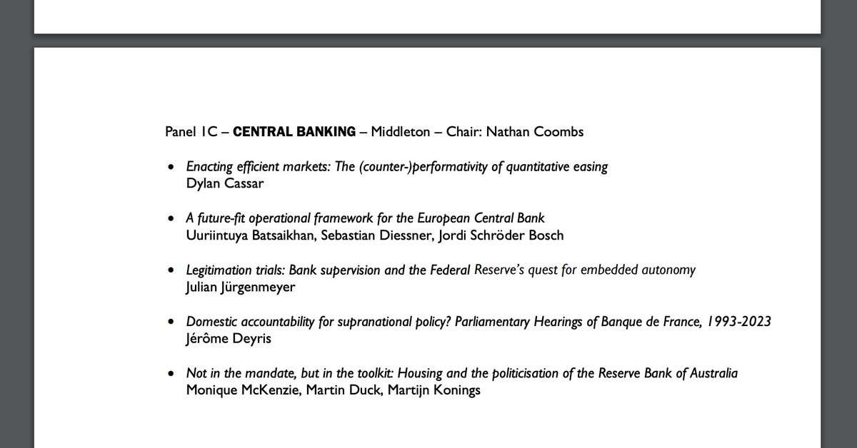 Uuree Batsaikhan @uureeb.bsky.social (@uureeb) on Twitter photo Presenting our paper at <a href="/FinandSoc/">Finance and Society</a> Conference, Panel on Central banking 👇 <a href="/SchroderJordi/">Jordi Schröder</a> <a href="/SebDiessner/">Sebastian Diessner</a> 🙌 Presenting our paper at <a href="/FinandSoc/">Finance and Society</a> Conference, Panel on Central banking 👇 <a href="/SchroderJordi/">Jordi Schröder</a> <a href="/SebDiessner/">Sebastian Diessner</a> 🙌