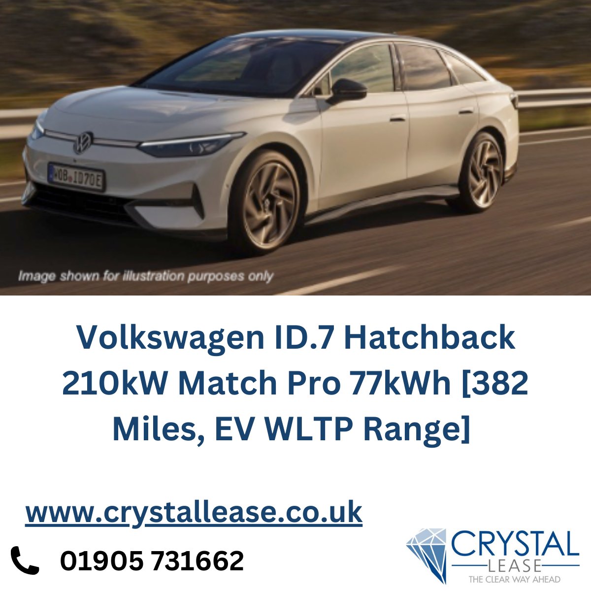 Volkswagen ID.7 Hatchback 210kW Match Pro 77kWh [382 Miles, EV WLTP Range]

September delivery

Full details on our website crystallease.co.uk

#carleasing #fleetmanagement #worcestershirehour