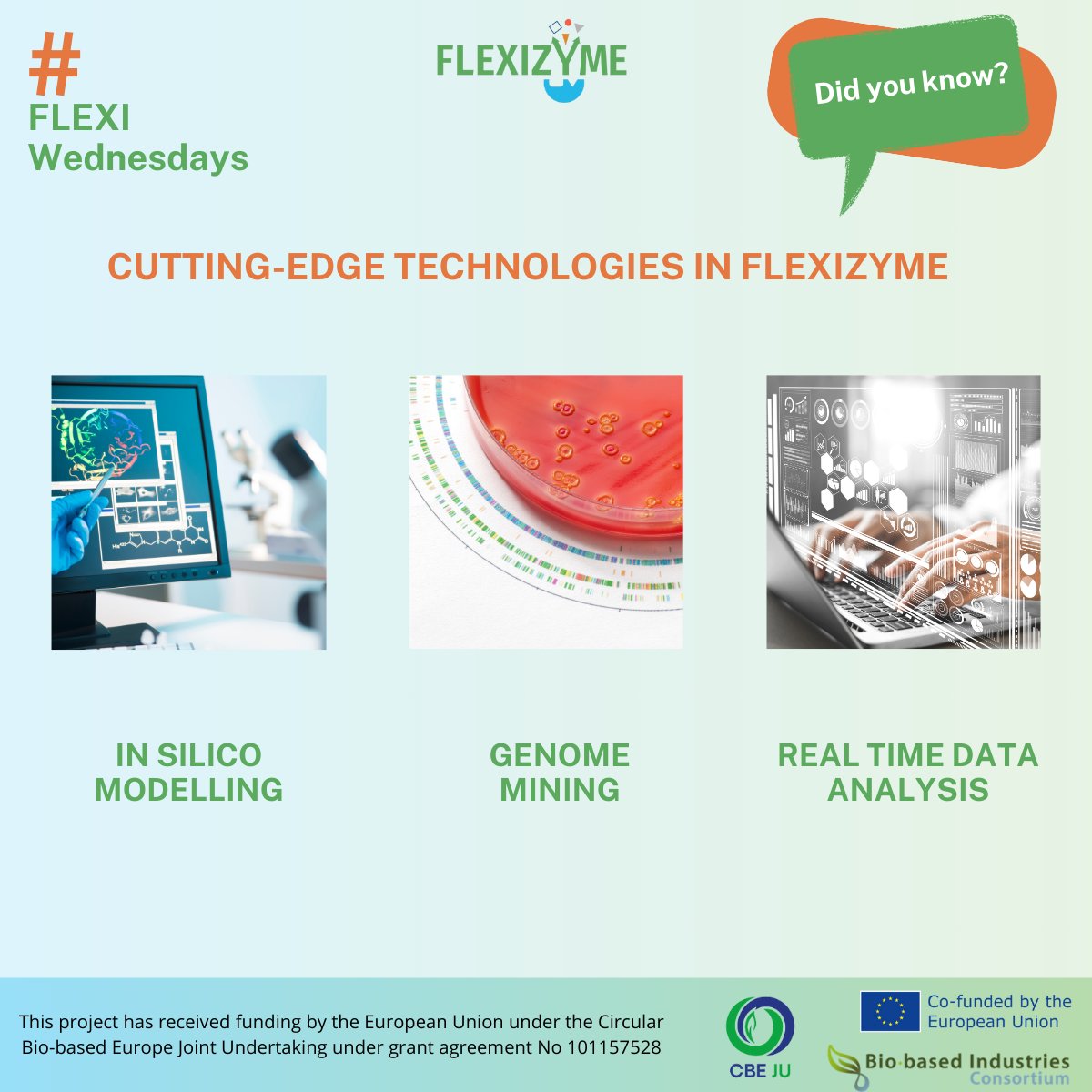 flexizyme's tweet photo. Today, on another #FLEXIWednesdays, we present key technologies at the core of #FLEXIZYME:
🧬Genome Mining
💻 In Silico Modeling
📊 Real-time Data Analysis
We’re not just innovating—we’re creating a new standard for sustainability.
Find out more on: https://t.co/VVejvZKrXH https://t.co/F7O7dMCf84
