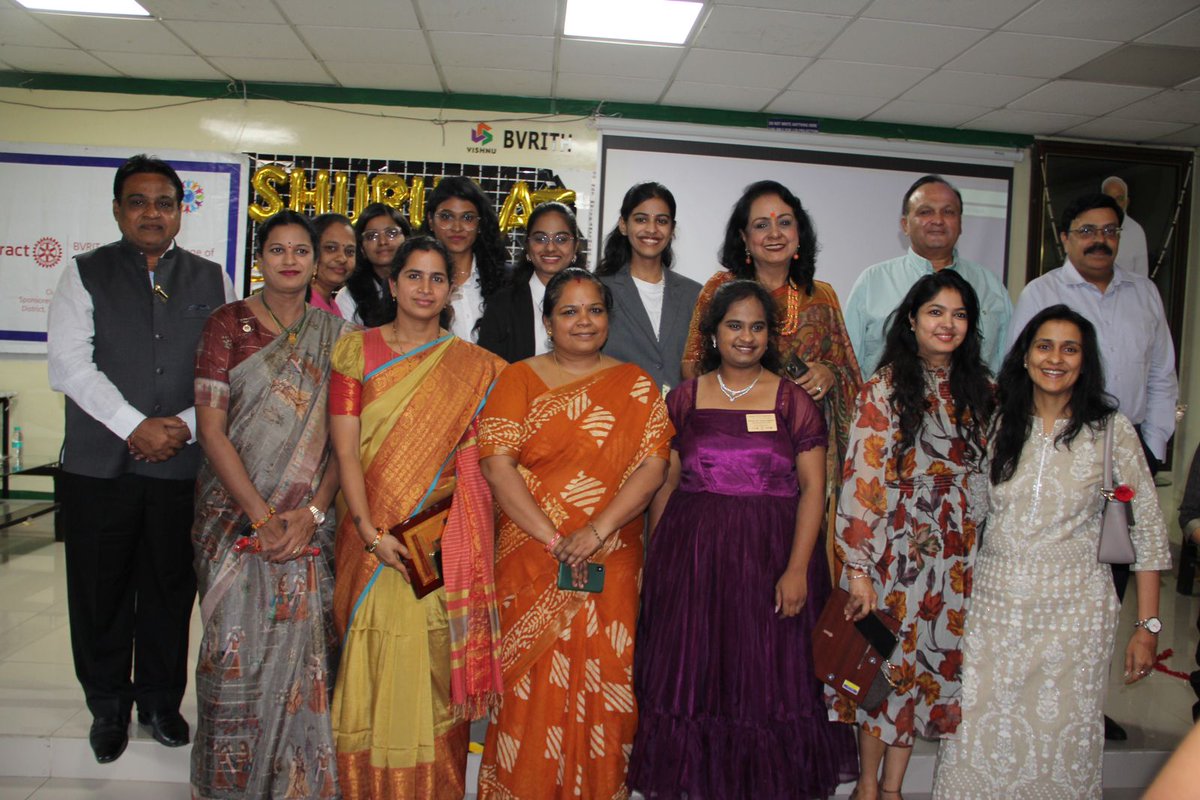 rotaryRCLD's tweet photo. ✨ Rotaract Induction at BVRIT! ✨
Proud to induct the Rotaract Club at BVRIT, with Mrs. Tejdeep Kaur Menon, retired IPS, as our inspiring Chief Guest. Her leadership marks the start of an impactful journey of service! 💫🚀
#RotaractInduction #BVRIT #Shuruaat #WomenEmpowerment https://t.co/96ptu0XbS3
