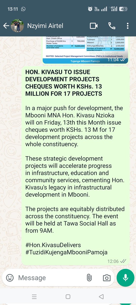 Hon. Kivasu Nzioka M.P tweet media