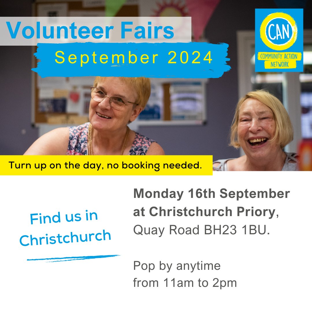 WinOnWaste (@winonwaste) on Twitter photo Interested in #Volunteering? We'll be at the <a href="/can100org/">Community Action Network (CAN)</a> #VolunteerFair in #Christchurch on Monday.
Come along and find out about volunteering in Christchurch and #Southbourne - or have a chat about local #recycling and our collective #community action on #climatechange. Interested in #Volunteering? We'll be at the <a href="/can100org/">Community Action Network (CAN)</a> #VolunteerFair in #Christchurch on Monday.
Come along and find out about volunteering in Christchurch and #Southbourne - or have a chat about local #recycling and our collective #community action on #climatechange.