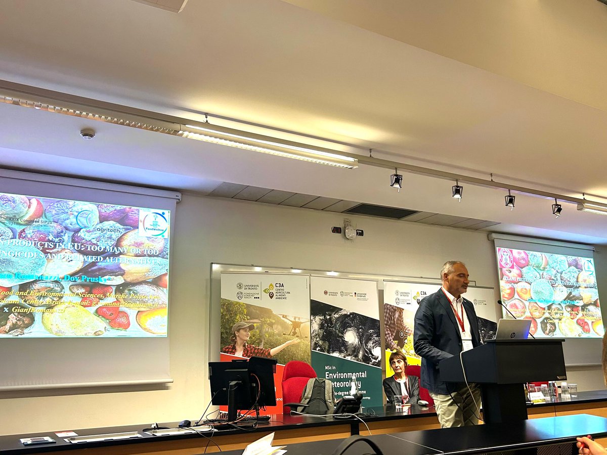 GianfRomanazzi's tweet photo. Pleased to share with participants of #SIPaV2024 in #Trento opportunities to use #induced #resistance to manage #preharvest and #postharvest #diseases and reduce food loss and waste, developed within #PNRR #Agritech, #PRIMA #StopMedWaste and #COST #CA22134 #FoodWaStop - #SIPaV https://t.co/fQ75OkWqih