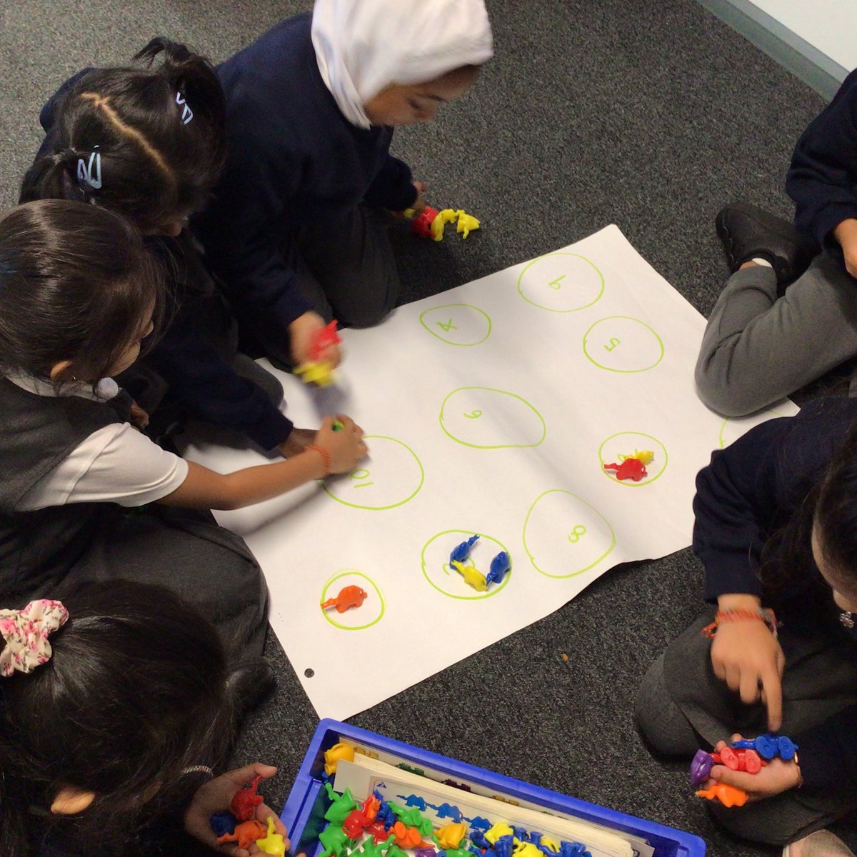 catherineinf's tweet image. Year 1 have been counting objects as part of their @WhiteRoseEd Maths lesson. Here are some activities that can be replicated at home. #KS1Maths #MasteryMaths