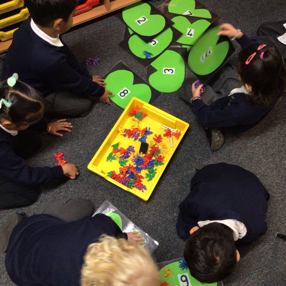 catherineinf's tweet image. Year 1 have been counting objects as part of their @WhiteRoseEd Maths lesson. Here are some activities that can be replicated at home. #KS1Maths #MasteryMaths