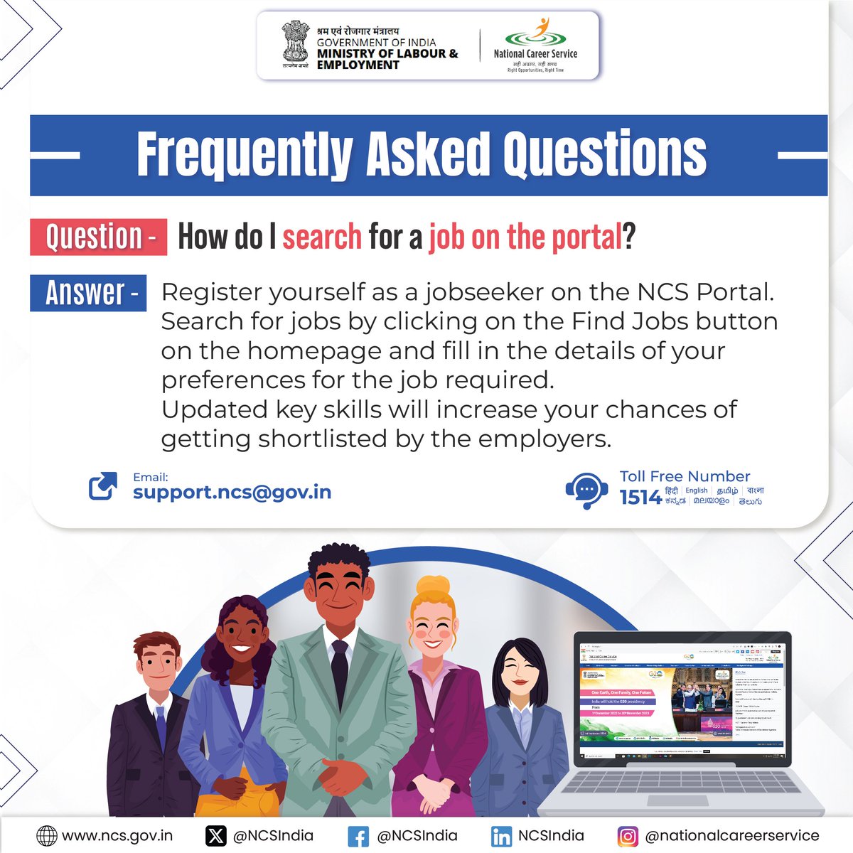 NCSIndia's tweet photo. Wondering how to search for a job on the portal?

Simply follow these steps to get started!

#NCSIndia #jobseekers #jobsearch #awareness #support #question #CommentShare https://t.co/7Ol3vL2nQ7