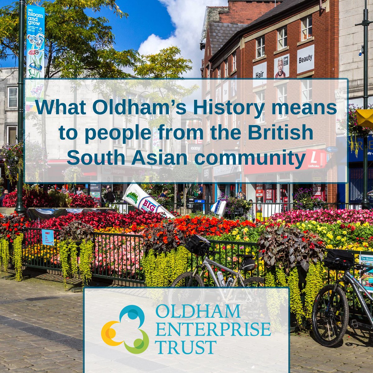 The exploration of what #Oldham’s #history means to people from the #British #South_Asian #community is part of our Oldham Histories #Festival.

11th September, 5.30pm to 7.30pm at The Oldham Library

Join us. Book here shorturl.at/F7sxE
.
#oet #businessfestival