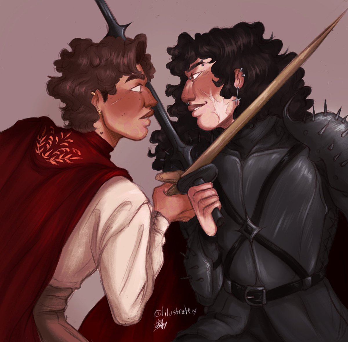 My take on <a href="/valentines910/">🔞jay after midnight🔞</a> ‘s prince steve and knight Eddie⚔️👑

I feel like I could do more with it, but it’s one of those ones where I think I just gotta move on from it while I like it before I fuck it up 🤷🏻‍♀️
#steddie #StrangerThings #eddiemunson #steveharrington #procreateart