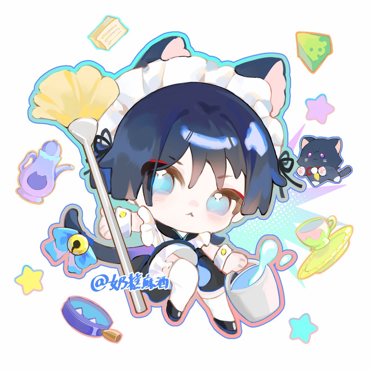 Cu09291's tweet image. 🐱x2
#scaramouche #wanderer #散兵