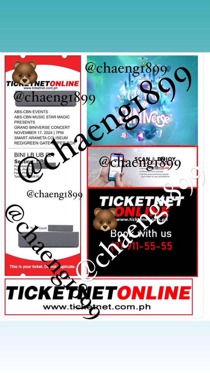 Chaeng1899's tweet photo. WTS LFB GRAND BINIVERSE CONCERT DAY 2 Nov 17
One tix (1) UB
RFS: conflict of schedule
Dm for transactions thank you!
#GrandBiniverse #BiniTicket https://t.co/phTMnk5uLg