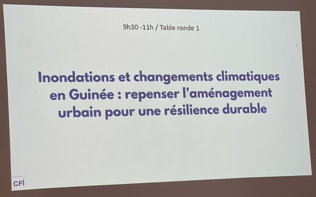 Atelier de réflexion sur les changements climatiques 
1ère table ronde :Repenser à l’aménagement urbain au regard des inondations qui sévissent dans le pays 
#kebetu
#kibaro <a href="/anas_seko229/">Anas Seko 🌍 🇧🇯</a>  <a href="/EngageesLa/">Femmes Engagées pour la Salubrité</a>  <a href="/SDurables/">Sanita Villes Durables</a> <a href="/Hassanehilal/">HASSANE HILAL SYLLA 🇬🇳</a> <a href="/RefeedG/">Refeed Guinée</a> <a href="/RGENERATION3/">RADIO GENERATION</a> <a href="/Radioenvironne1/">Radio Environnement Guinée</a>