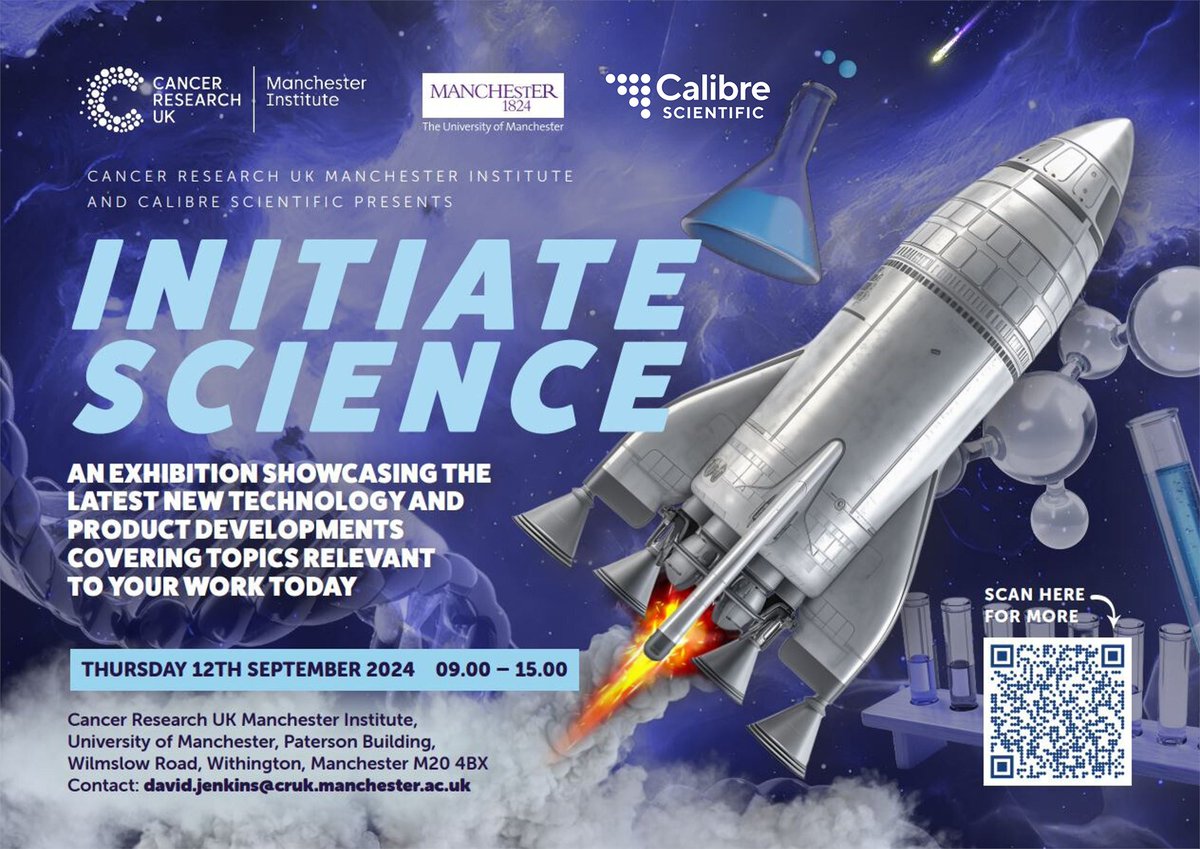 We’re excited to be attending Initiate Science tomorrow at the @‌CR_UK Manchester Institute! Meet suppliers, discuss your requirements with application specialists, and experience the latest equipment, consumables, reagents and kits available in your field.

#highercalibre