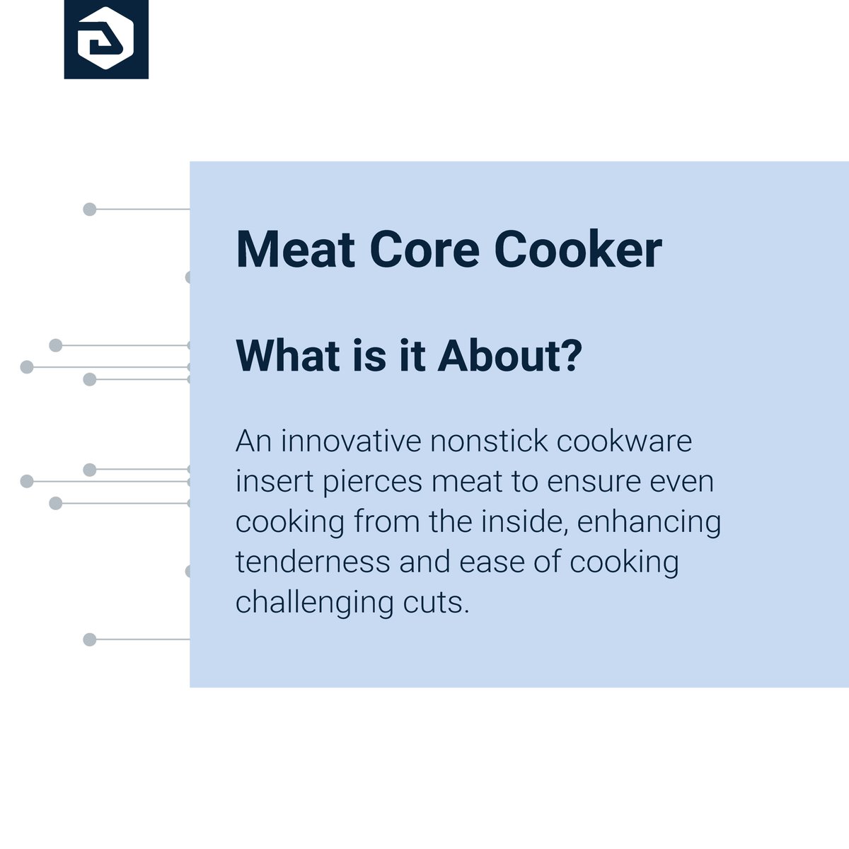 devomech's tweet image. Introducing the Meat Core Cooker - This nonstick insert pierces the meat to cook evenly and with tenderness. Devomech Solutions designed it with compact heater integration, ergonomic design, and user-friendly controls.  #meatcorecooker #innovativecookware #devomechsolutions
