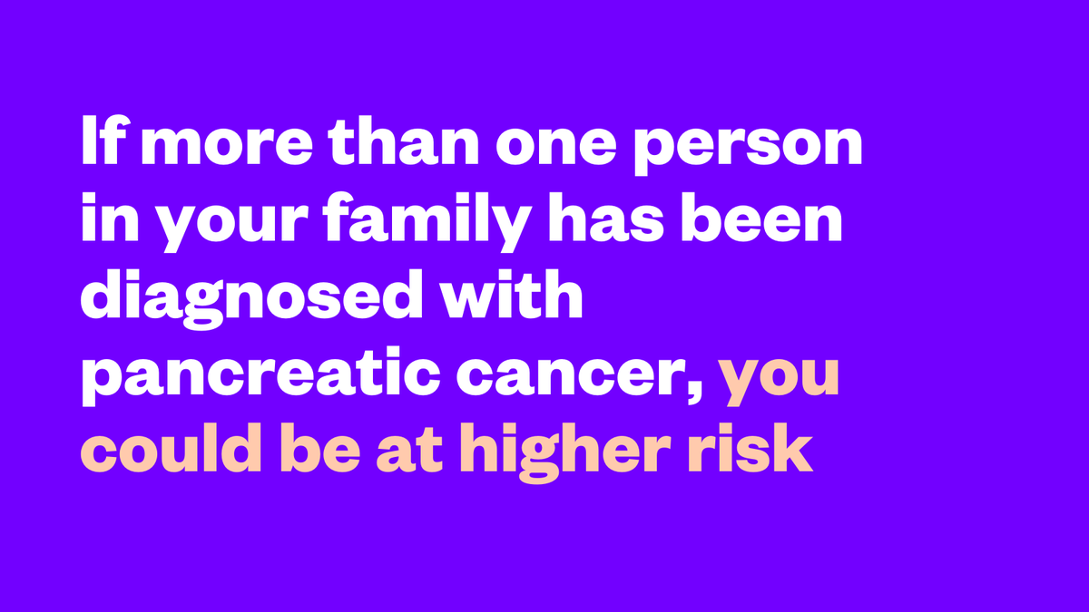PancreaticCanUK's tweet photo. We're launching a new campaign, supported by @NHSEngland, to increase awareness of the inherited risk of #PancreaticCancer and the availability of regular monitoring for those most at risk. https://t.co/gG3oON8ieQ