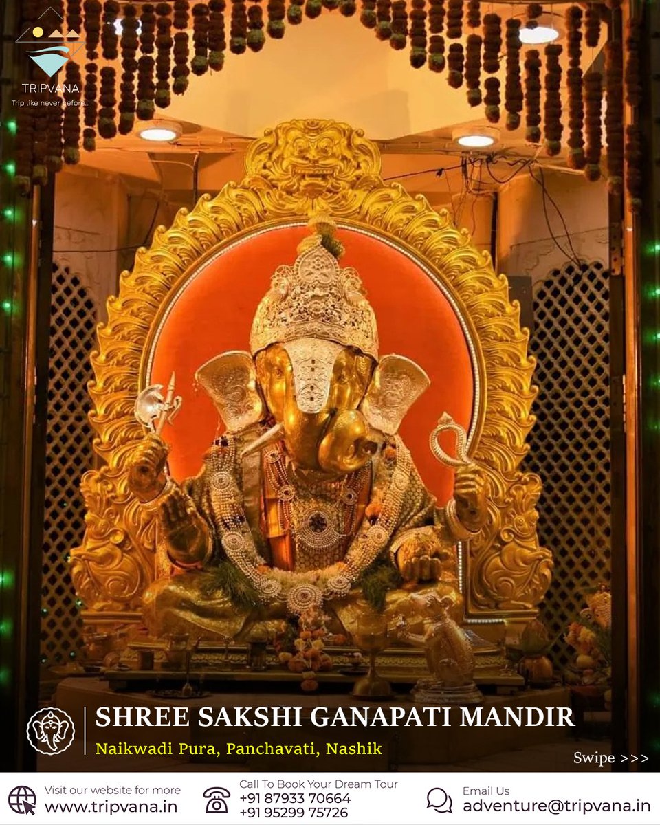 tripvanaadv's tweet photo. Feel the divine energy of Nashik’s Grand Ganpati Darshan!
.
.
#nashik #nashikgram #nashikkar #nashikcity #nashikganpati #ganeshutsav #ganpatibappamorya #ganpatibappa #ganpatibappamorya_official #tripvana #chandichaganpati #navshyaganpati #sakshiganpati #explorenashik https://t.co/7tpw1bFJAf