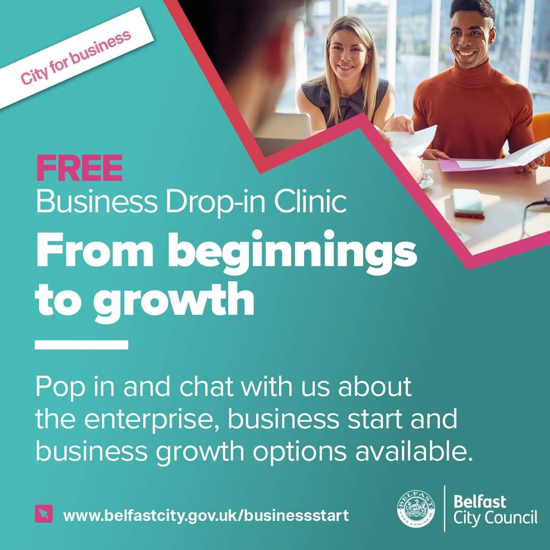 PCA@Sallygardens (@pca_sallyg) on Twitter photo Do you have a business idea and would you like some guidance and support to develop your business strategy and receive knowledge and advice from business experts?
If yes, there will be a Business Drop in Clinic on Wednesday 18th September from 10am-12pm
<a href="/belfastcc/">Belfast City Council</a> Do you have a business idea and would you like some guidance and support to develop your business strategy and receive knowledge and advice from business experts?
If yes, there will be a Business Drop in Clinic on Wednesday 18th September from 10am-12pm
<a href="/belfastcc/">Belfast City Council</a>