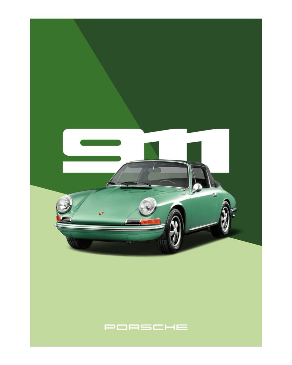 60年以上に渡ってPorscheのアイコンと称された911。 Porsche Poster