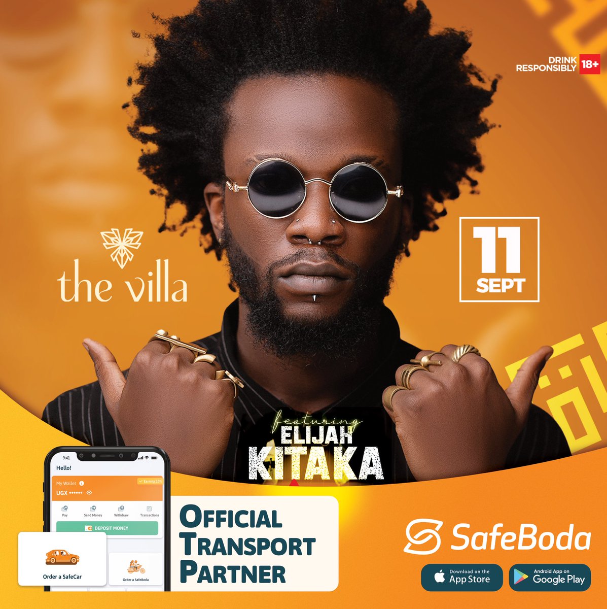 Misuwaaa joona 🎶🎶🎶•••••••
Mu — Dawa <a href="/Elijah_Kitaka1/">KITAKA</a> will make all his hit songs take the day stress away with the sensational <a href="/Vipiband/">Vipi band🇺🇬</a> tonight <a href="/thevillaUG/">the Villa</a>. Order that #safecar <a href="/SafeBoda/">SafeBoda</a> to the venue.