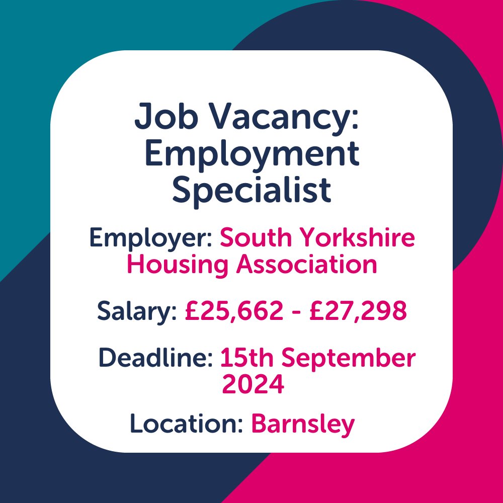 🚨Job Vacancies from the #IPSGrow Website 🚨

<a href="/SYorksHA/">South Yorkshire Housing Association</a> are advertising PT roles on the #IPS Grow website. 

Apply: 
       ➡️ : ow.ly/kxq450TkSc5
       ➡️ : ow.ly/7zQM50TkSc4

Please share with your networks.

#JobVacancy #Hiring #MentalHealthJobs #Employment