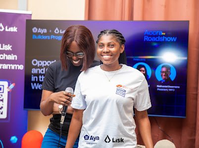 WikicatStalwart's tweet image. Right after, @_ymai and @Mailiana_ took us through the benefits of having ladies / teen girls in the web3 space.

Shoutouts to our community partner @GirlsBlockchain .

#LiskXAyaRoadshow
#onchainBuildersProgram
