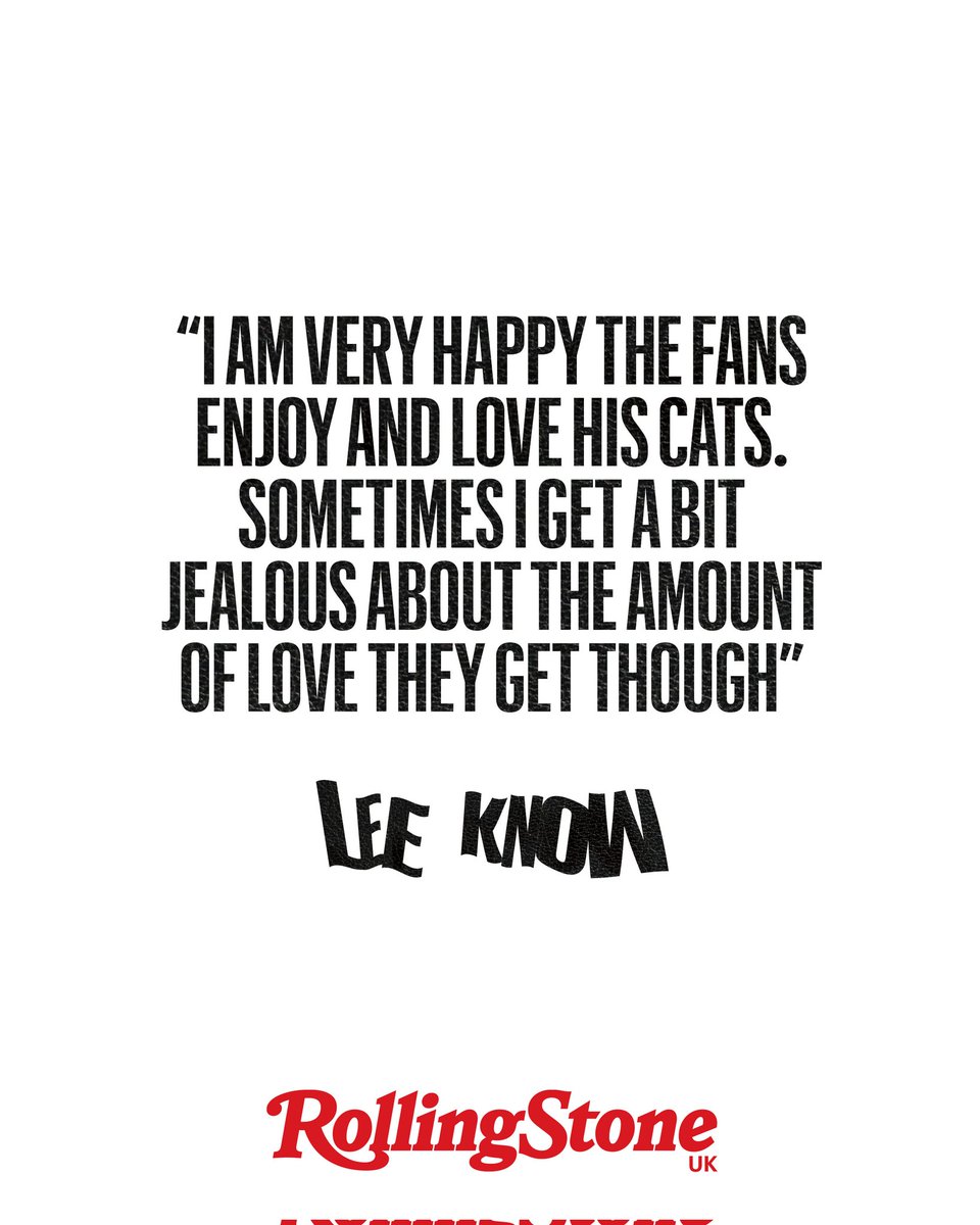 "ผมมีความสุขมากที่แฟนๆ ชื่นชอบและรักแมวผม แต่บางทีผมก็อิจฉาหน่อยๆ ที่แมวได้ความรักมากขนาดนั้นอ่ะ"
คนที่หล่อขนาดนี้ อิจฉาแมวตัวเอง โอยน้อ 55555555555 เชื่อแล้วที่พี่ลีเคยบอกในคอนว่า ตัวเค้าเป็นคนขี้อิจฉาง่ายมาก นี่ขนาดสะเตชอบแมวพี่ลี พี่ลียังบอกอิจฉาแมวตัวเองเลย 555555555 🤣🤣🤣🤣