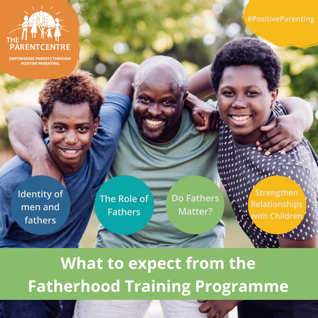 The Fatherhood Training Program helps you step up as a more engaged and present dad. 
It focuses on building a strong, healthy relationship with your children’s mother and staying actively involved in your kids’ upbringing, even with a busy schedule. > theparentcentre.org.za/fatherhood-tra…