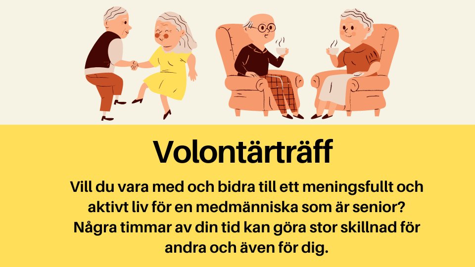 Tanums_kommun's tweet photo. Intresserad av att vara volontär för seniorer? https://t.co/54LehqC48p https://t.co/znTISbjBcw