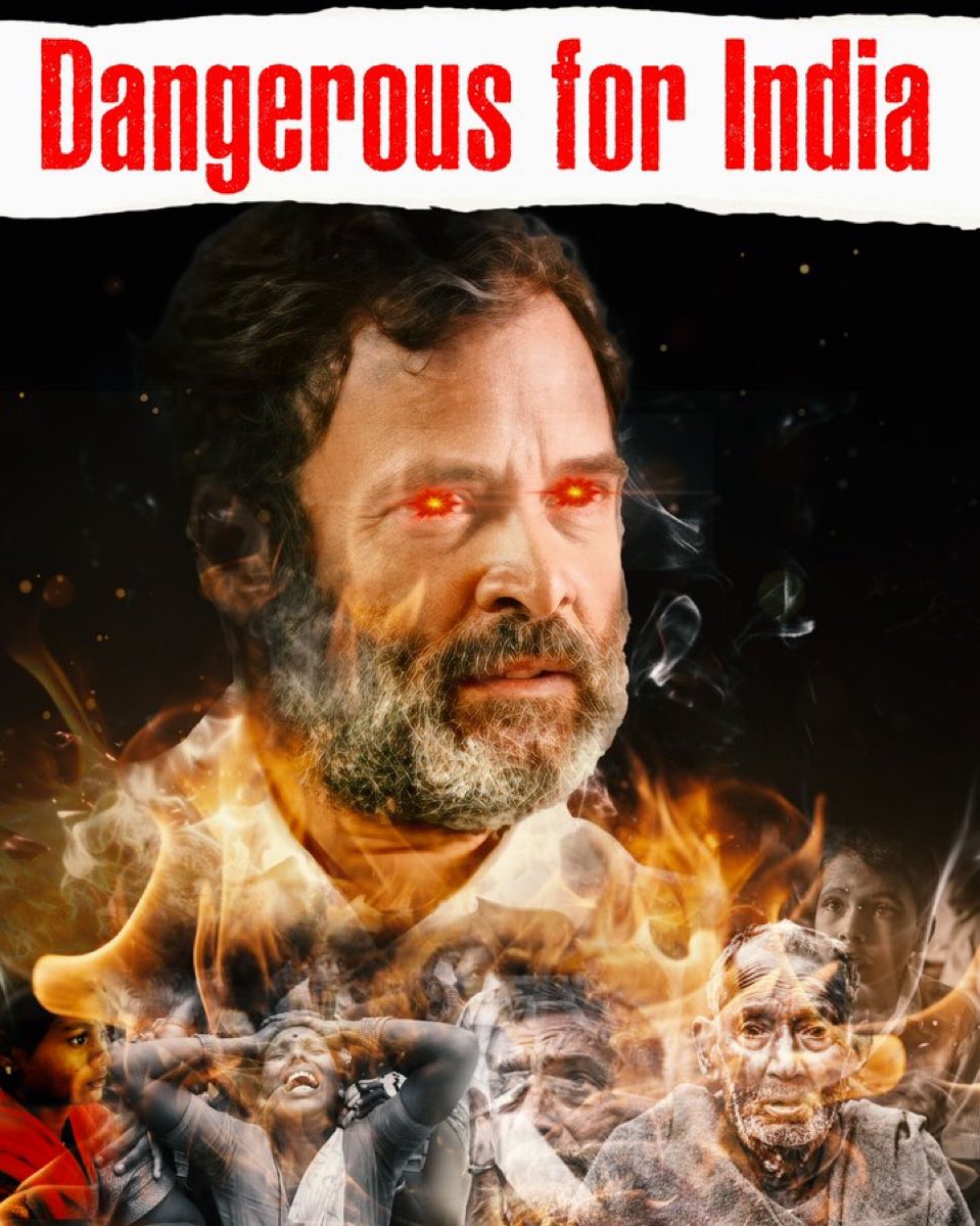 Rahul Gandhi is BIGGEST threat to India .

If you agree . Make it Viral. Hindus .
5000 RT