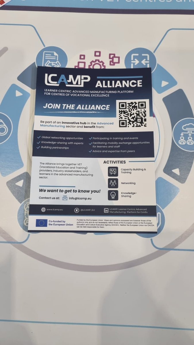 LCAMP (@lcamp_coves) on Twitter photo 📍 Join LCAMP-ers colleagues from <a href="/Int_Tknika/">International_TK</a>, <a href="/campus_indfutur/">CMQE Industrie du futur Occitanie</a> and Mécanic Vallee at the #CoVEs Forum - Sectoral Village.
🔎 Discover more about the opportunities offered by the Alliance and learn how we are transforming the #AdvancedManufacturing sector & enhancing skills. 📍 Join LCAMP-ers colleagues from <a href="/Int_Tknika/">International_TK</a>, <a href="/campus_indfutur/">CMQE Industrie du futur Occitanie</a> and Mécanic Vallee at the #CoVEs Forum - Sectoral Village.
🔎 Discover more about the opportunities offered by the Alliance and learn how we are transforming the #AdvancedManufacturing sector & enhancing skills.