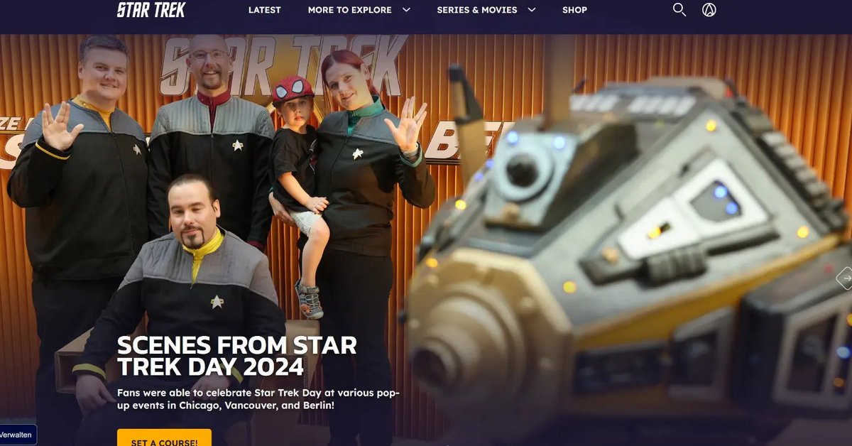 Ein Teil unserer #Euderion Crew und unser @carltheexocomp hat es auf die Titelseite von StarTrek.com beim Beitrag zum #startrekday geschafft!

Hier geht's zum Beitrag:

startrek.com/.../scenes-fro…

Thank you @startrek for the opportunity to be a part of Star Trek!