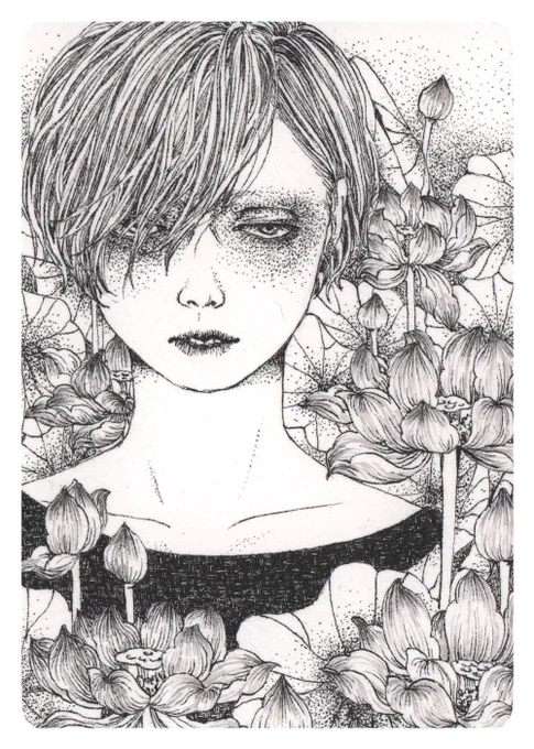 ちいさい絵たち(2023)
88x63mm
目覚め / 迷い子 / 浮遊 / 陶酔

#ペン画 #丸ペン #絵 #art #illustration #drawing #penandink #mappingpen 