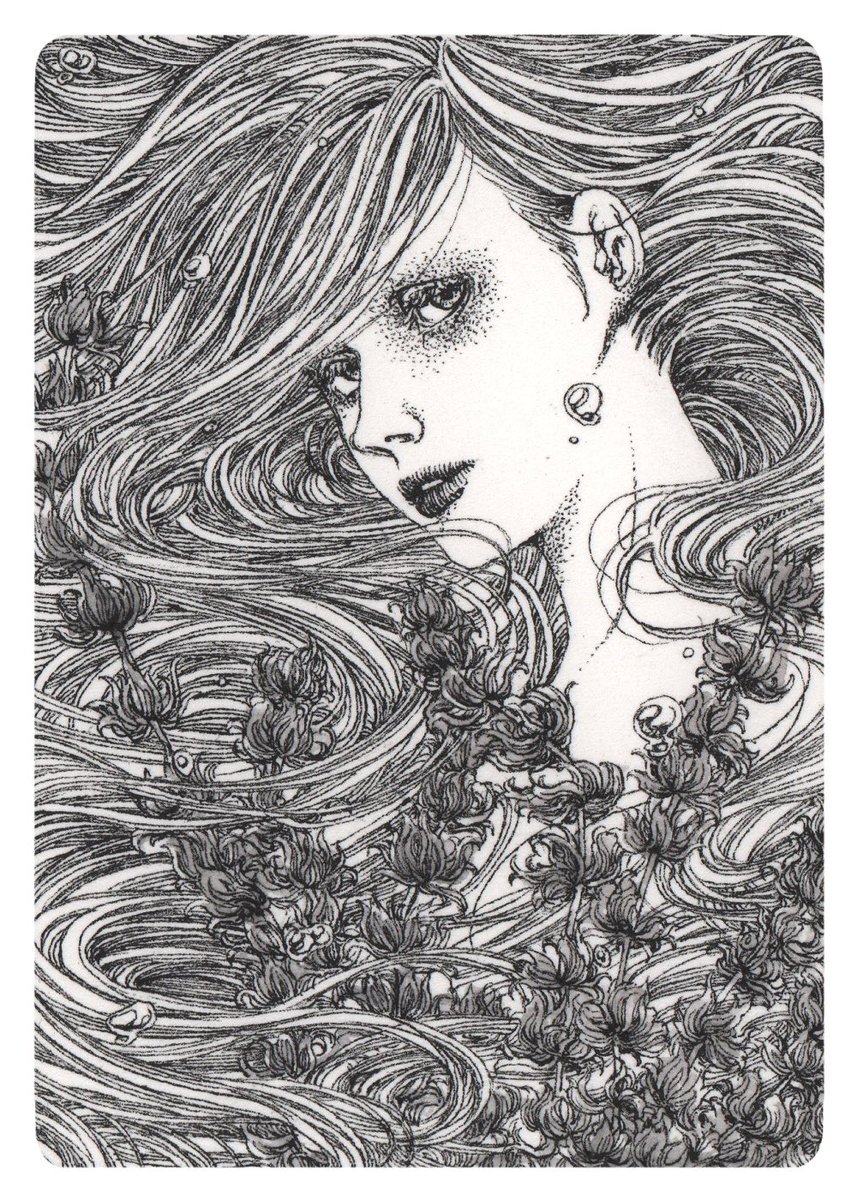 ちいさい絵たち(2023)
88x63mm
目覚め / 迷い子 / 浮遊 / 陶酔

#ペン画 #丸ペン #絵 #art #illustration #drawing #penandink #mappingpen 