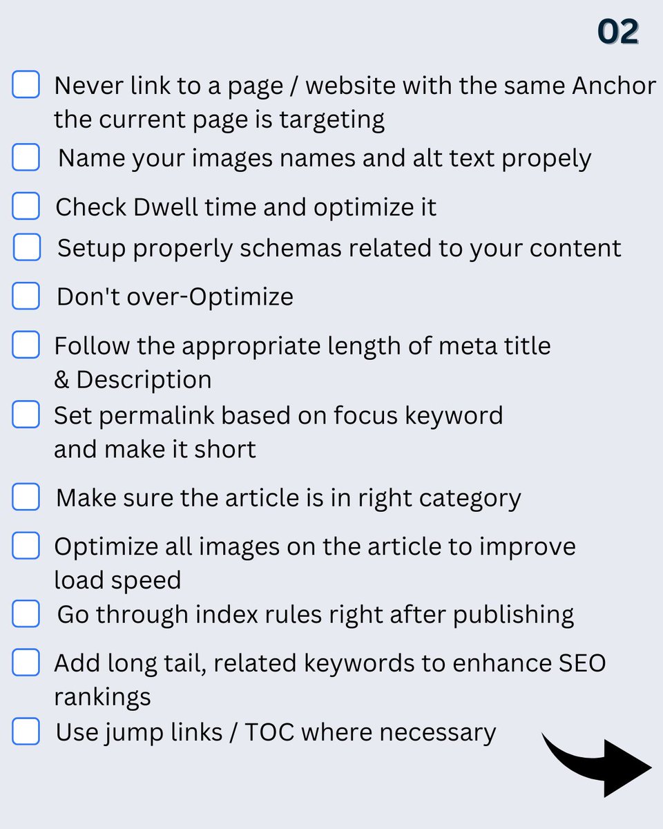 mehsanseo's tweet photo. 25 On-Page SEO Factors 2024

Make sure your website is fully optimized with this essential checklist to improve rankings &amp; drive traffic.

♻️ Repost if you found this helpful!

PS: Send me a message to discuss how to improve your website's SEO

#SEOExpert #OnPageSEO #SEOChecklist https://t.co/E6kwsoG4IE