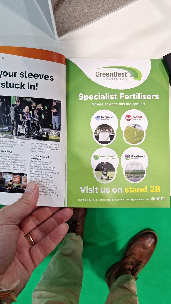 GreenBestLtd's tweet image. Have you spotted us in/on the @GroundsFest show guide? ⬇️ Head to stand 28 to see the GreenBest team 👋 

#GroundsFest