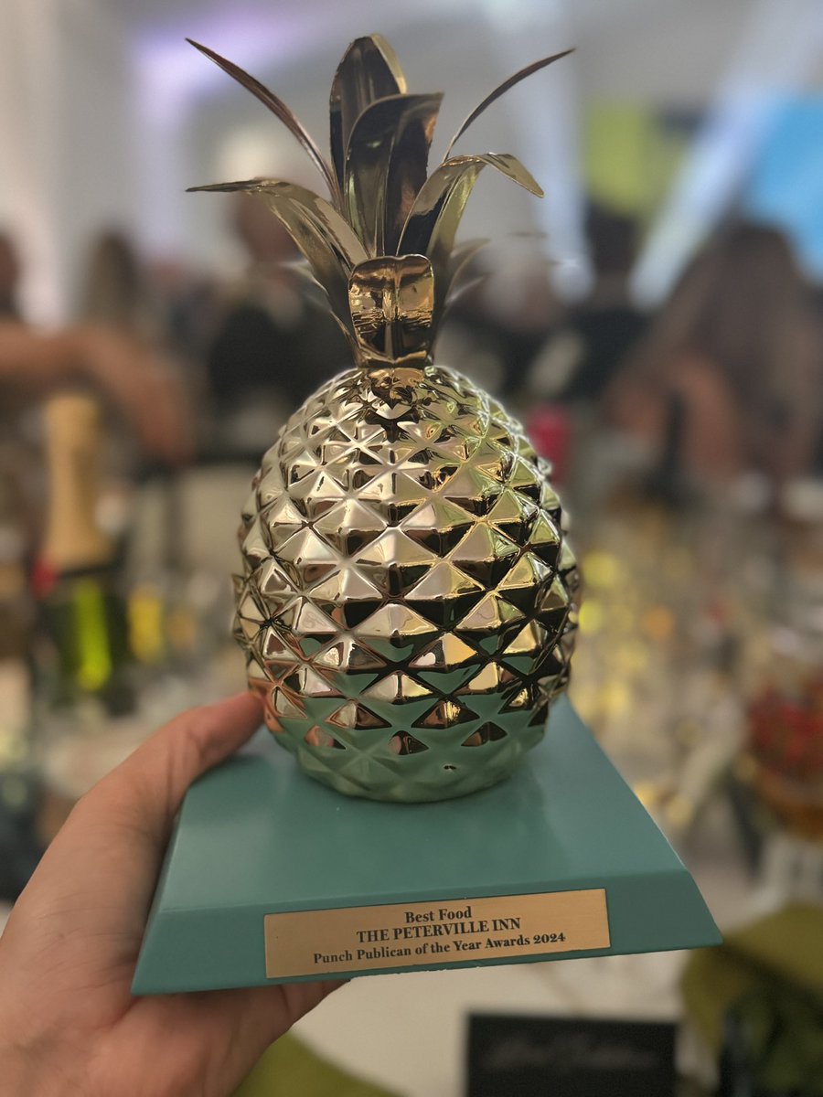 WE ONLY BLOODY WON!

So happy to be named best food pub at the <a href="/punchpubs/">Punch</a> awards last night 🤩

#cornwall #pub #stagnes