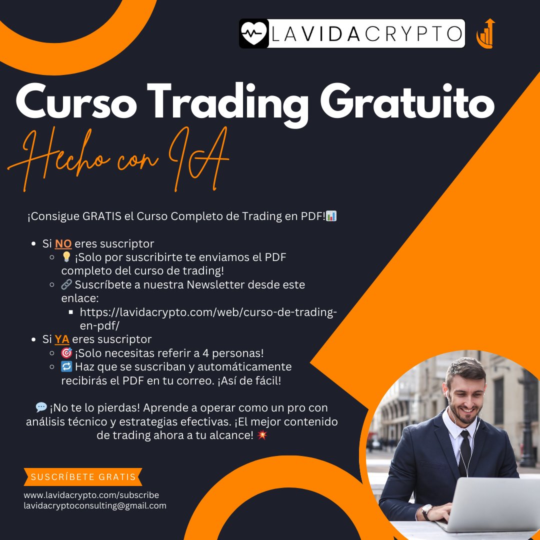 cripto_zabal's tweet photo. 🧵¡CURSO TRADING PDF GRATUITO!🧵
🚀 ¡Descubre cómo estoy aprendiendo análisis técnico y trading con ChatGPT! 💹
La vuelta de verano ha sido diferente para mí. Me tocan 3 meses de pierna en alto tras operarme, esto me ha motivado a tomar acción. He creado un contenido útil 🧵... https://t.co/Pv4jaoOBDs