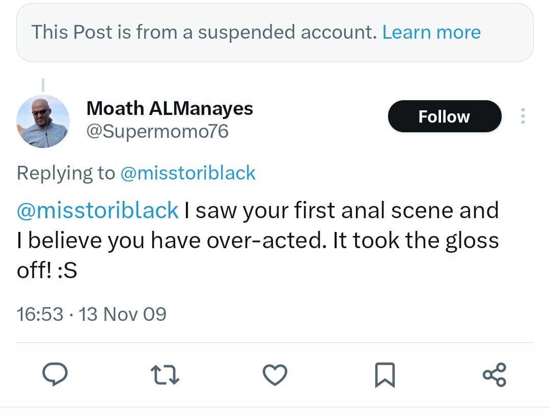 sw19resistance's tweet photo. See also his cringeworthy attempts to chat to porn actresses. Moath offers performance notes to one actress who had completed her first an*l scene. #thirsty #performancenotes #weirdo
7/ https://t.co/EjWVXbCF7R
