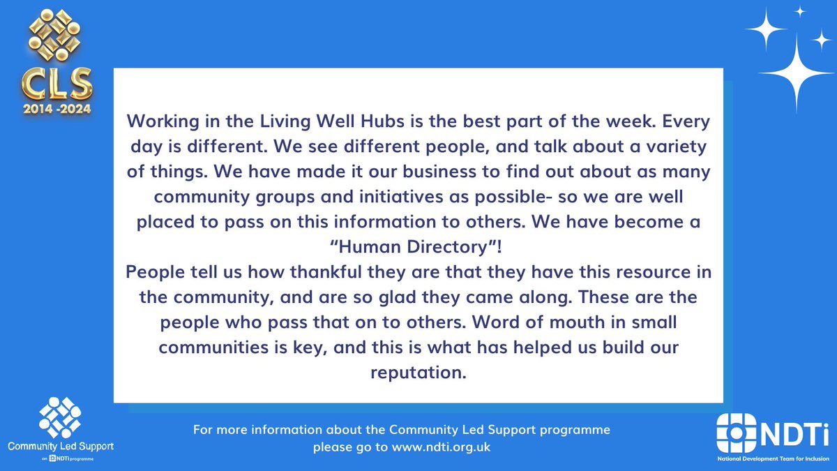 CLSNDTi's tweet image. An extra 'spaces to talk' entry for today - from Rita Rendall and Theresa Goodlad, Shetland Islands: amazing ambassadors for the #CommunityLedSupport programme and approach 🌟 @TWadley1 @JennyPittsNDTi @NDTicentral