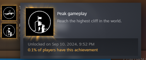 I'm almost certain I'm the only one in the world with this achievement.
I had logged out on top of it in beta and the rest is history lol
#satisfactory